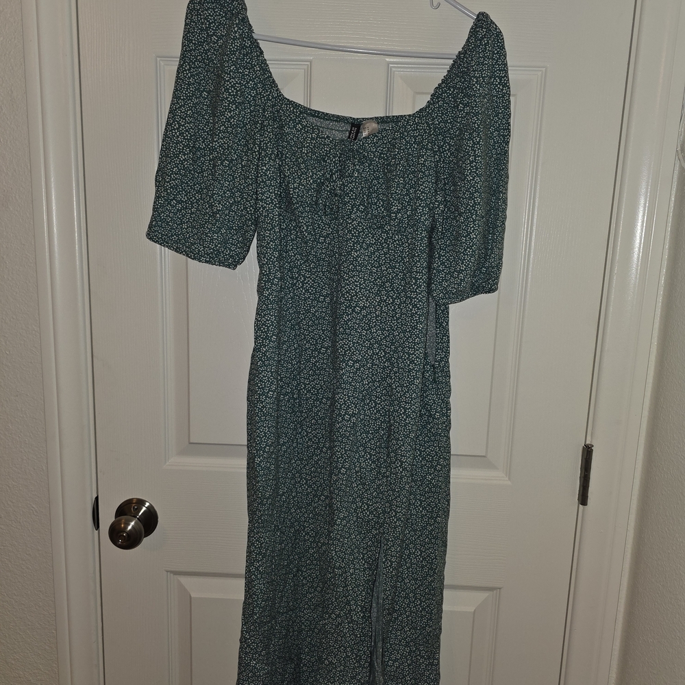 H&M Teal Long Sleeve Dress
